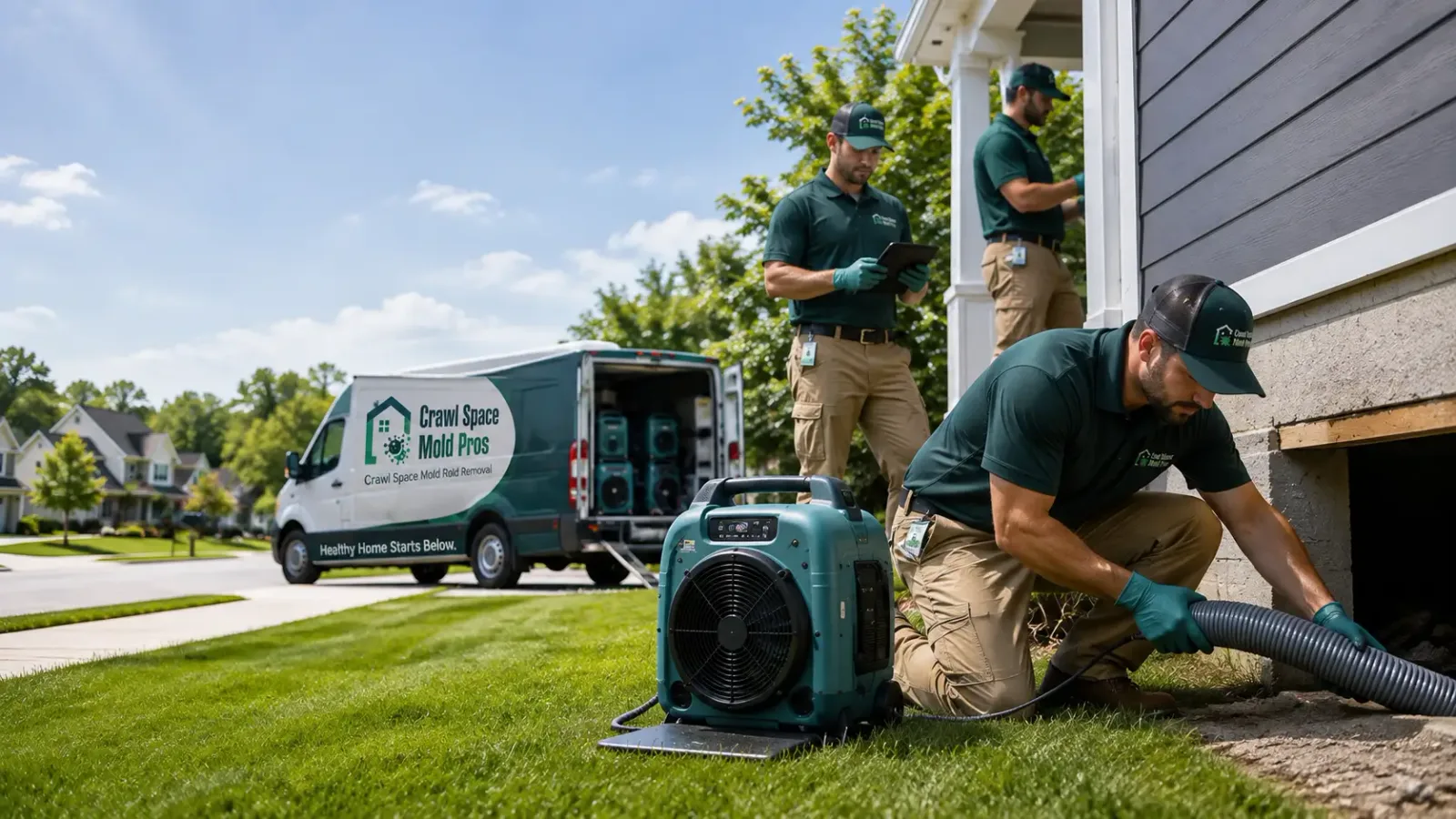 Crawl Space Mold Removal in Grandview, IN